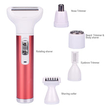KEMEI KM 3628 Hair Remover For Women,painless 5 In 1 Electric Shaver Usb Rechargeable, eyebrow Nose Trimmer, body Waterproof Bikini Facial Hair
