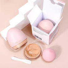 4colors Lightweight Foundation Concealer Cream With Makeup Sponge Brightening Moisturizing Liquid Foundation BBCream